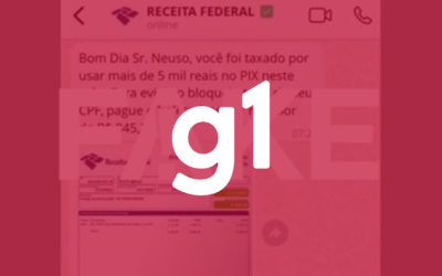 É #FAKE que a Receita Federal esteja cobrando imposto do PIX para quem recebe mais de R$ 5 mil; golpe envia boleto falso a vítimas